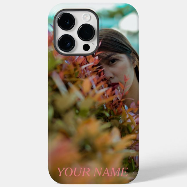 Your photo and Name Simple  Case-Mate iPhone Case (Back)