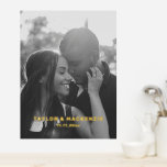 Your Photo and Names Personalised Typography Foil Prints<br><div class="desc">Your Photo and Text Personalised Names Typography template - Personalised print with real foil detail,  choose between gold and silver.  Add your own photograph and text - change the text to suit your requirements - personalised gifts ideas from Ricaso . Perfect gift for couples</div>
