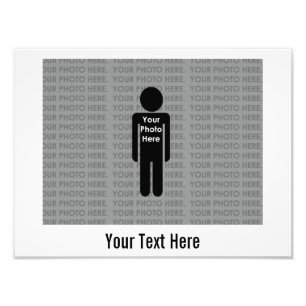 Your Photo and Text Here Custom Photo Print