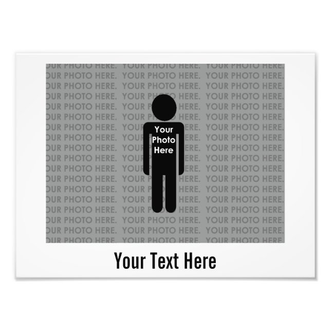 Your Photo and Text Here Custom Photo Print (Front)