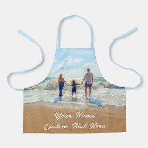 Your Photo Apron with Custom Text Name