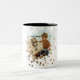 Your Photo Art Splash Two-Tone Coffee Mug