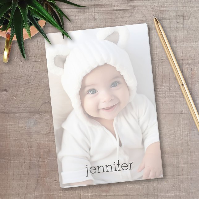 Your Photo Automatically Lightens in Background Post-it Notes (Personalized photo post-it notes - Your photo automatically lightens with this design)