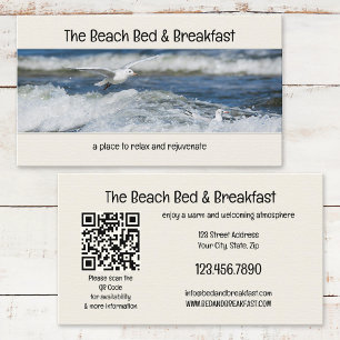 Your Photo Bed and Breakfast Beach Business Card