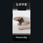 Your Photo Black and White LOVE Modern Elegant Case-Mate Samsung Galaxy S8 Case<br><div class="desc">Add elegant modern style to your Samsung Galaxy S8 cell phone with a stylish custom photo case. The black and white design features your picture, a trendy typewriter style "LOVE" and personalised name framing your custom picture. Text and image are all simple to customise or delete if preferred. Perfect to...</div>
