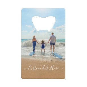 Your Photo Bottle Opener with Custom Text