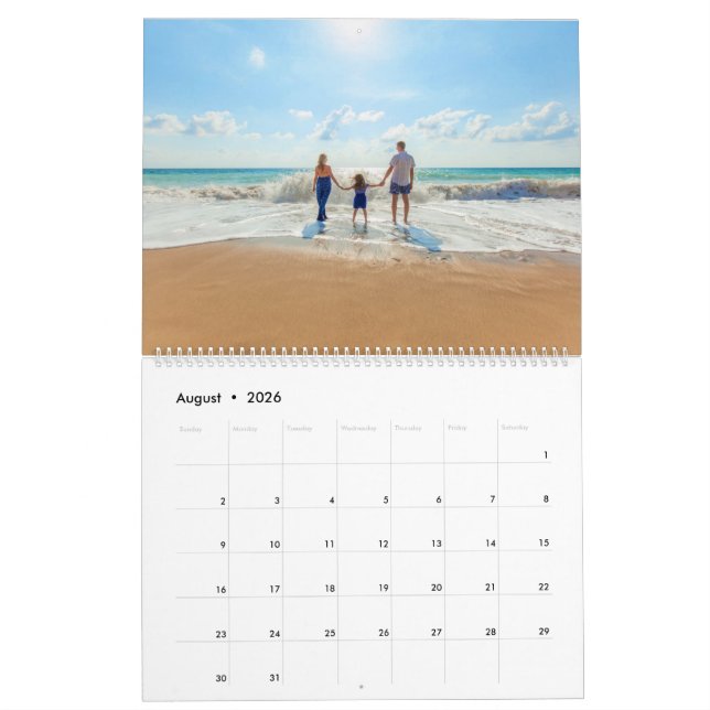 Your Photo Calendar Gift with Custom Text  (Aug 2026)