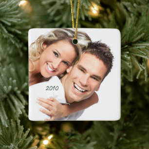 Your Photo Chandelier & Birds on Blooming Branch Ceramic Tree Decoration