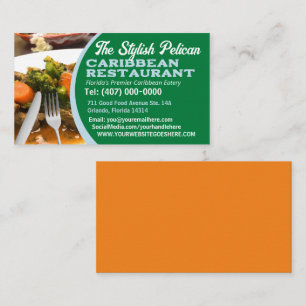 Your Photo Chef Cook Restaurant Catering Services Business Card