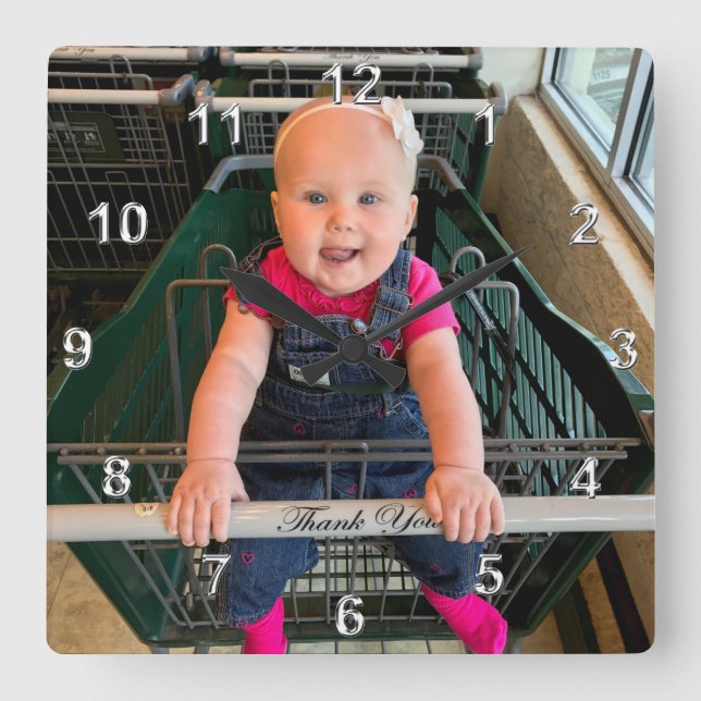 Your Photo Clock with Your Image or Delete (Front)