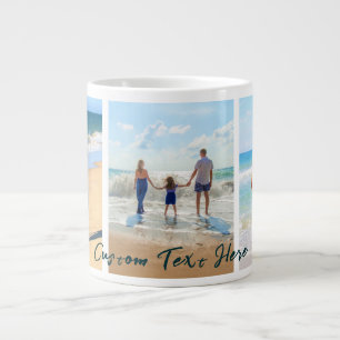 Your Photo Collage Coffee Mug with Custom Text