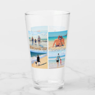 Your Photo Collage Glass Personalised Text