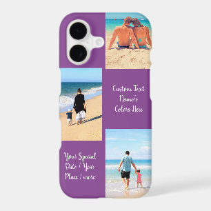 Your Photo Collage iPhone Case Custom Text Name