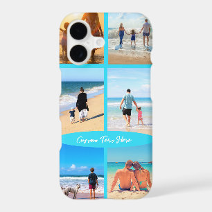 Your Photo Collage iPhone Case with Custom Text