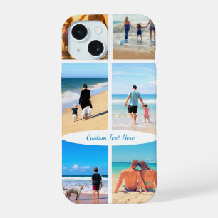 Your Photo Collage iPhone Case with Custom Text