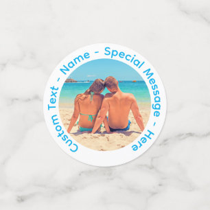 Your Photo Confetti with Custom Text Personalised