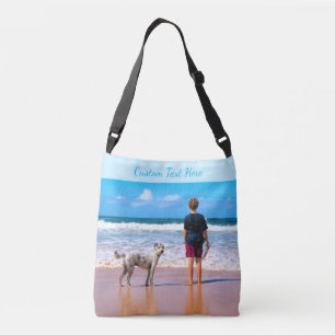 Your Photo Crossbody Bag with Custom Text