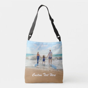Your Photo Crossbody Bag with Custom Text