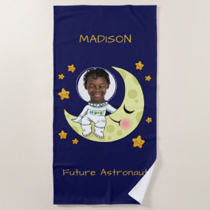 YOUR PHOTO custom Astronaut beach towel