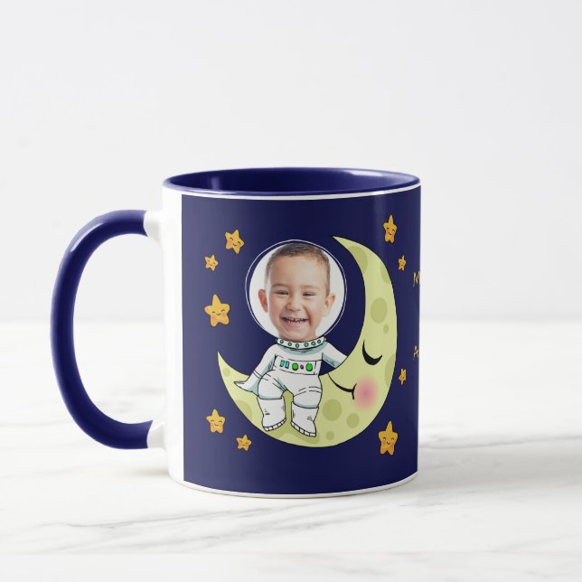 YOUR PHOTO custom Astronaut mugs (Left)