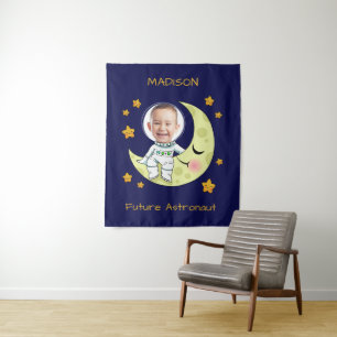 YOUR PHOTO custom Astronaut tapestries