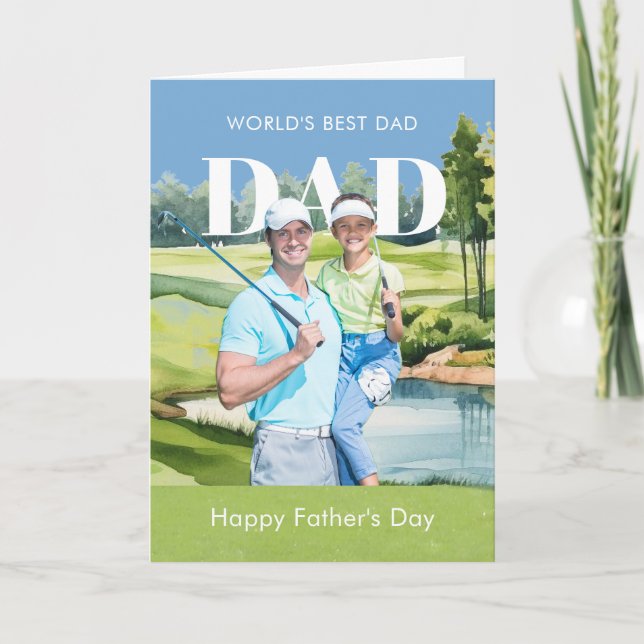 *Your Photo Custom Father's Day  Card (Front)