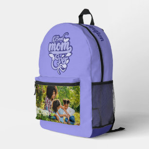 Your Photo & Custom Name "Best Mum Ever" Printed Backpack