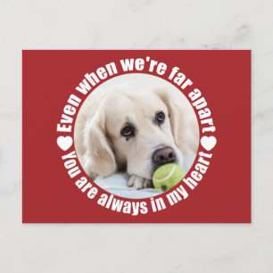 YOUR PHOTO Far Apart Love custom postcard