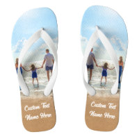 Your Photo Flip Flops with Custom Text