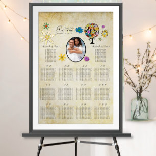 Your Photo Forest Tree Floral Seating Chart