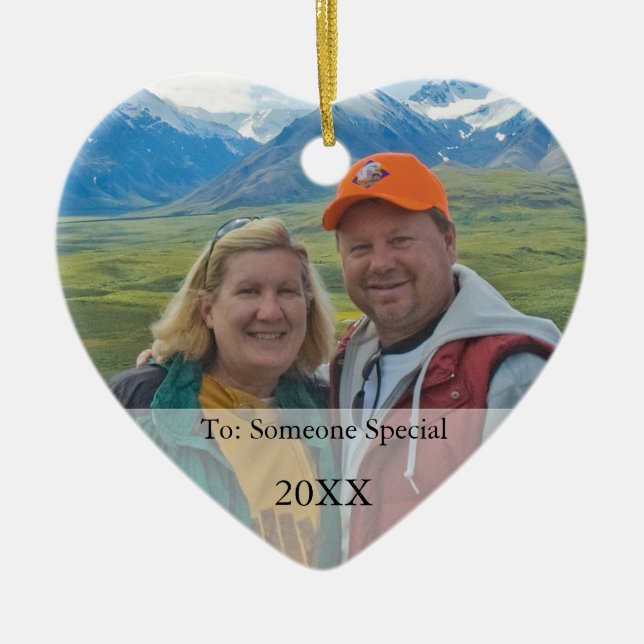 Your Photo Gift Tag & Christmas Ornament (Front)