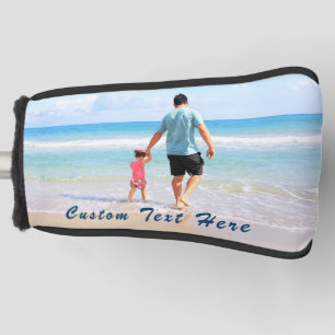 Your Photo Golf Head Cover with Custom Text