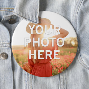 Your Photo Here 6 Cm Round Badge