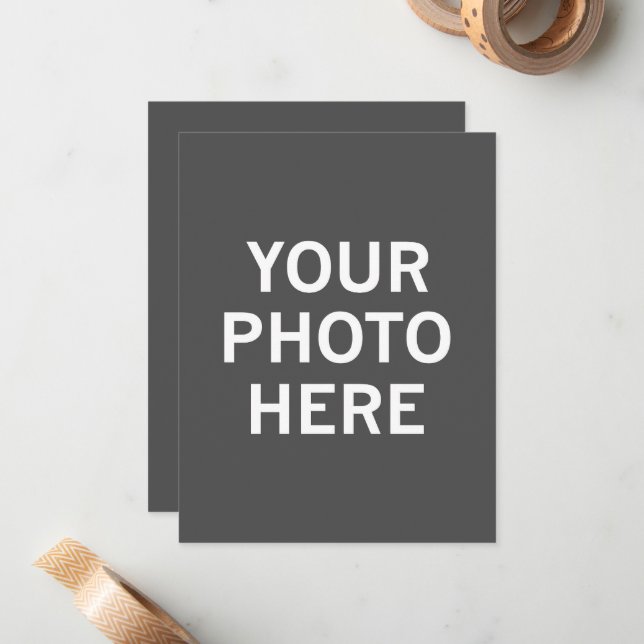 Your Photo Here Card (Front/Back In Situ)