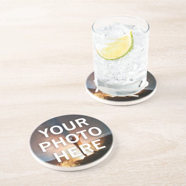 Your Photo Here Coaster (Side)