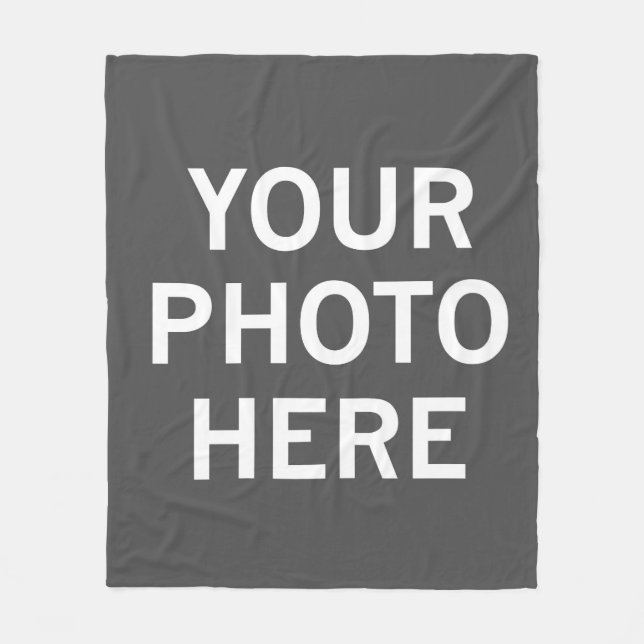 Your Photo Here Fleece Blanket (Front)