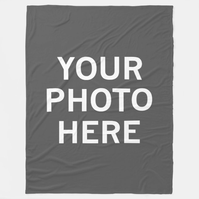 Your Photo Here Fleece Blanket (Front)