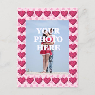 Your Photo Here Framed Hearts Postcard