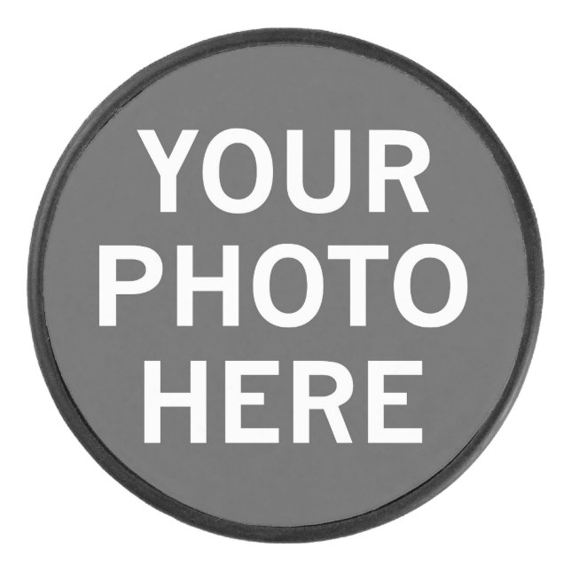 Your Photo Here Hockey Puck (Front)