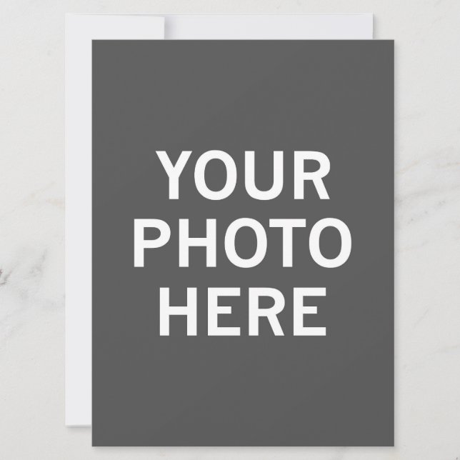 Your Photo Here Holiday Card (Front)