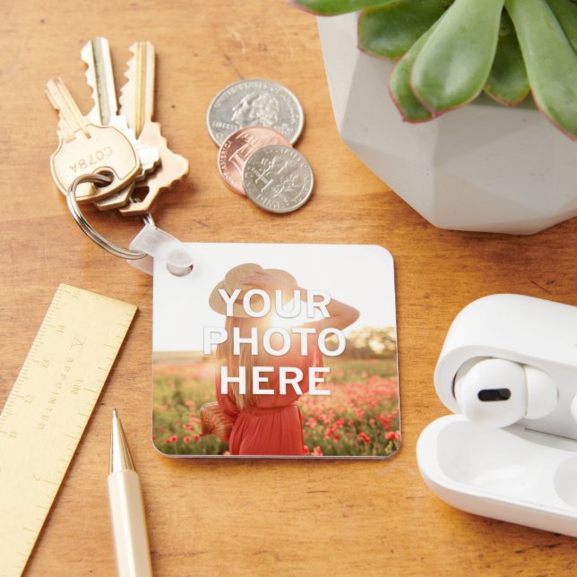Your Photo Here Key Ring (Desk)