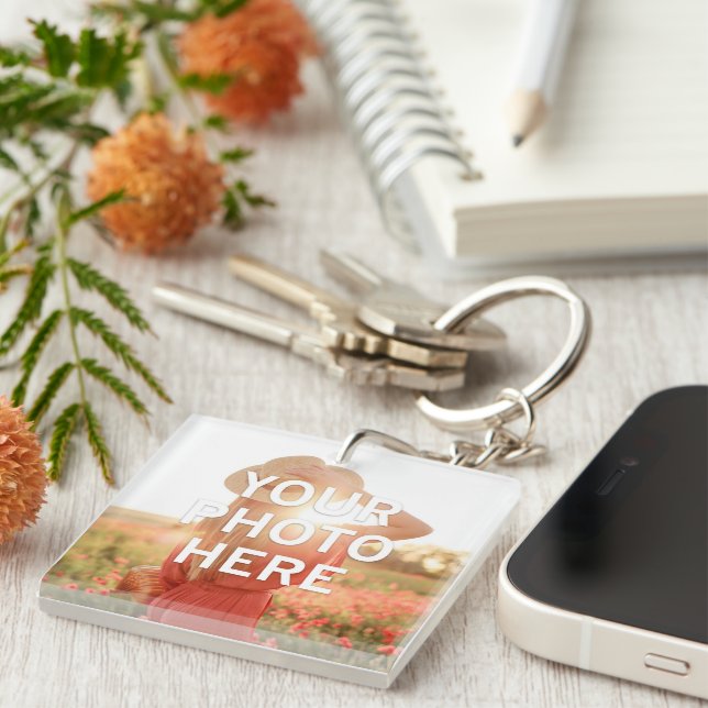 Your Photo Here Key Ring (Front Right)