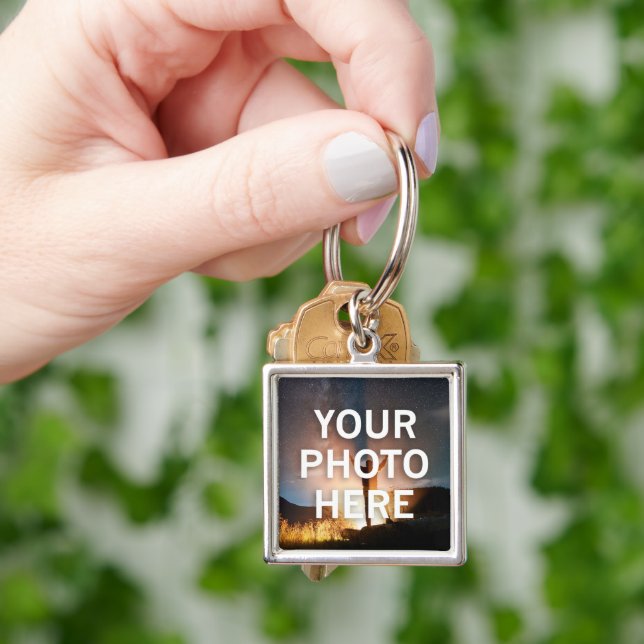 Your Photo Here Key Ring (Hand)