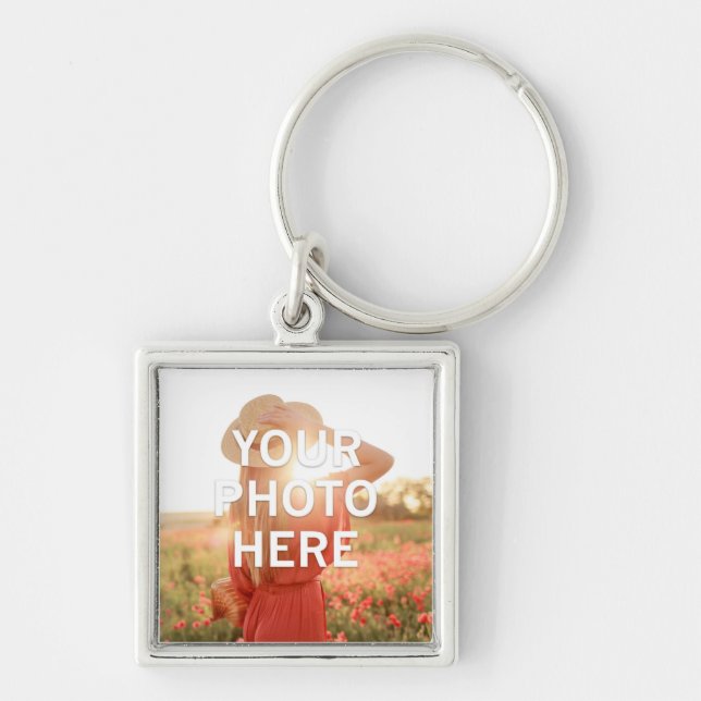 Your Photo Here Key Ring (Front)