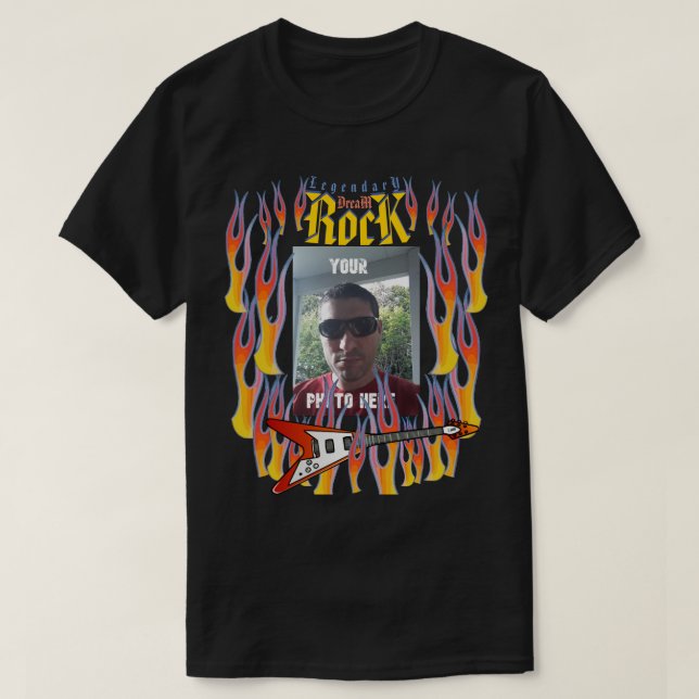 YOUR PHOTO HERE Legendary Rock HD T-Shirt (Design Front)