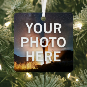 Your Photo Here Metal Tree Decoration