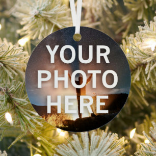 Your Photo Here Metal Tree Decoration