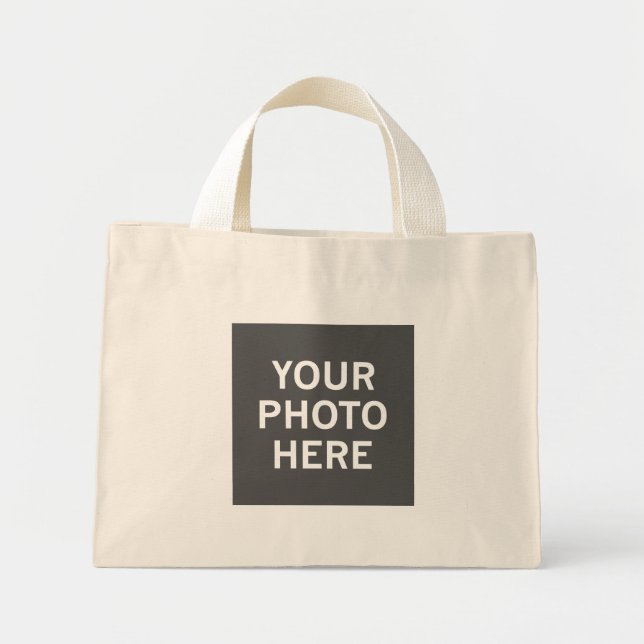 Your Photo Here Mini Tote Bag (Front)