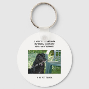 Your Photo Here! My Best Friend Leonberger Mix Key Ring