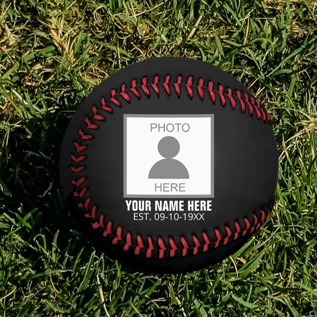 Your Photo Here Name and Age Baseball (Creator Uploaded)